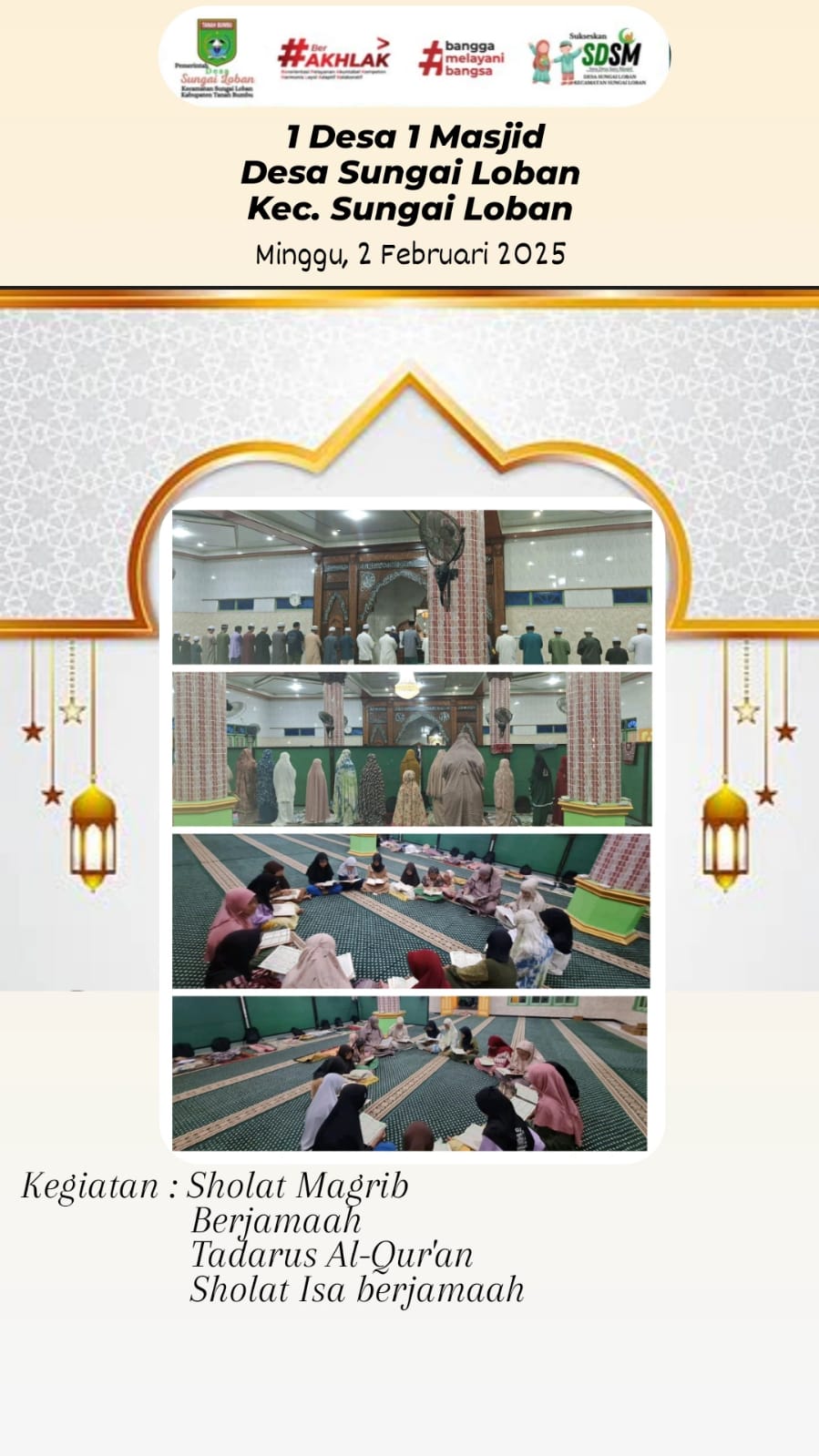 gambar AL-Muhajirin Desa Sungai Loban.