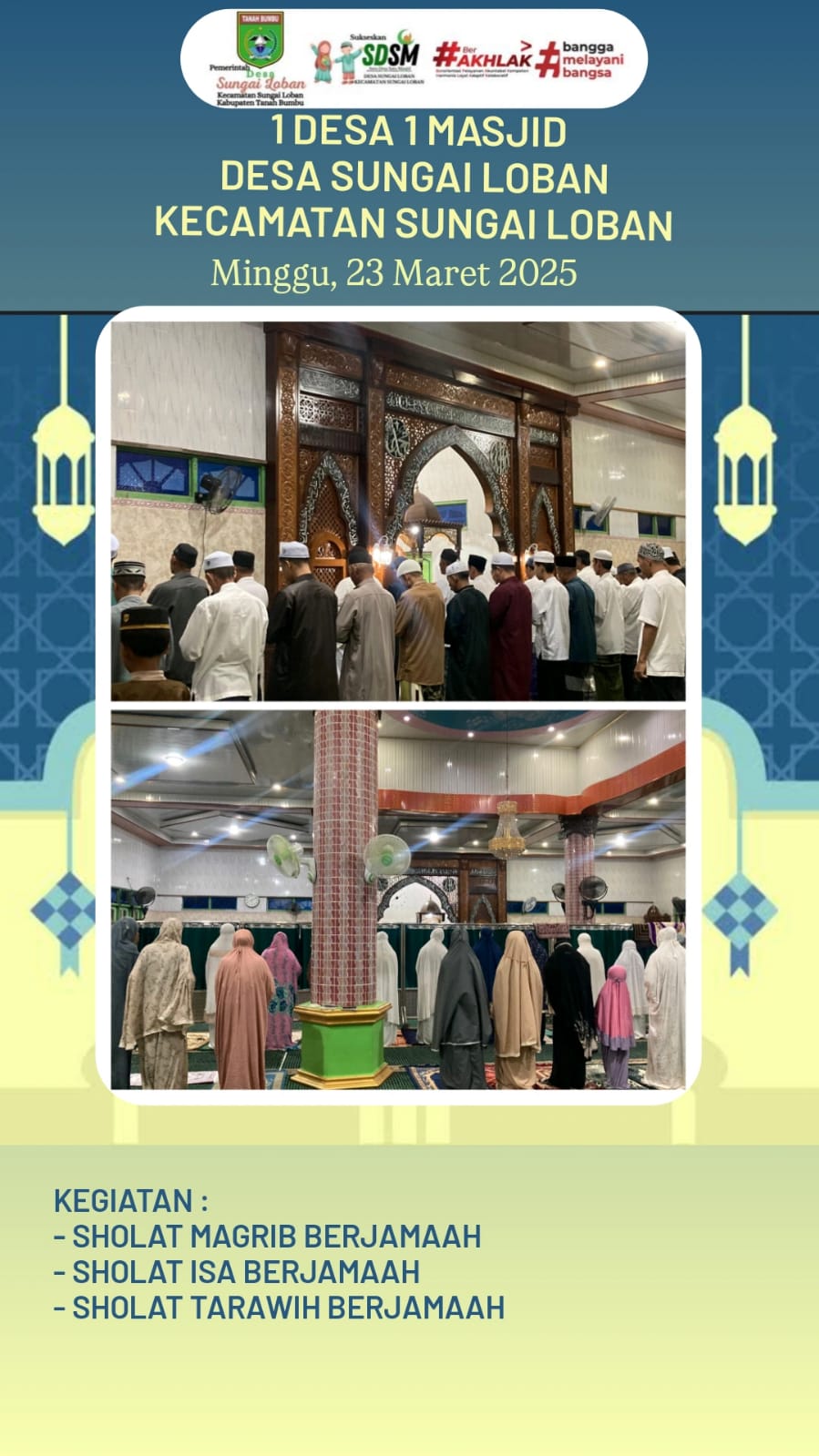 gambar AL-Muhajirin Desa Sungai Loban.
